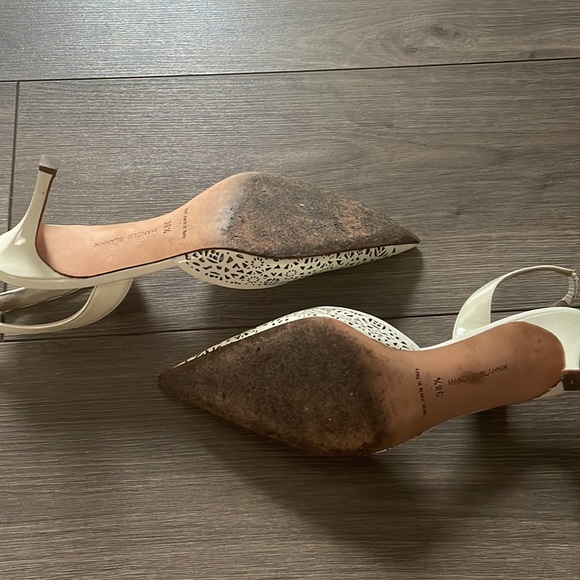 Manolo Blahnik white Slingback Pumps - Picture 9 of 10